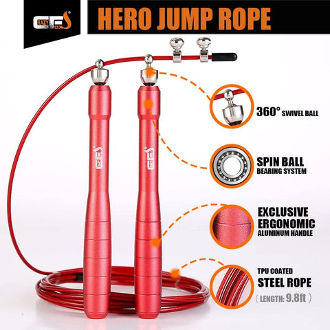 Aluminum Handle Speed Jump Rope for Crossfit Workout Home Exercise | CrazyFox - CrazyFox Gear